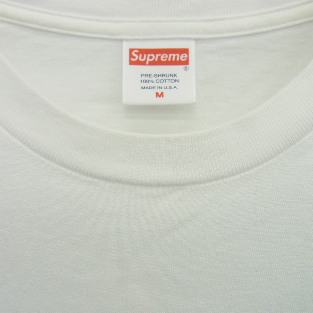 Supreme シュプリーム 20AW Box Logo L/S Tee ボックスロゴ 長袖Tシャツ ロンT ホワイト系 M【中古】