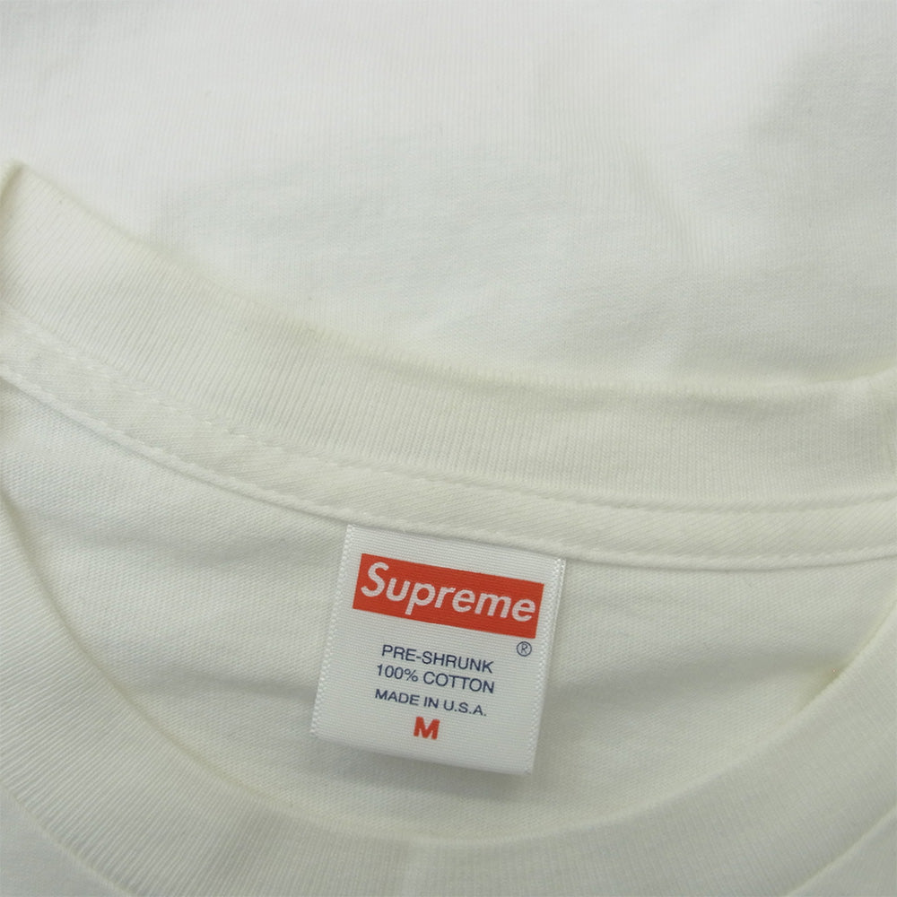 Supreme シュプリーム 20AW Box Logo L/S Tee ボックスロゴ 長袖Tシャツ ロンT ホワイト系 M【中古】