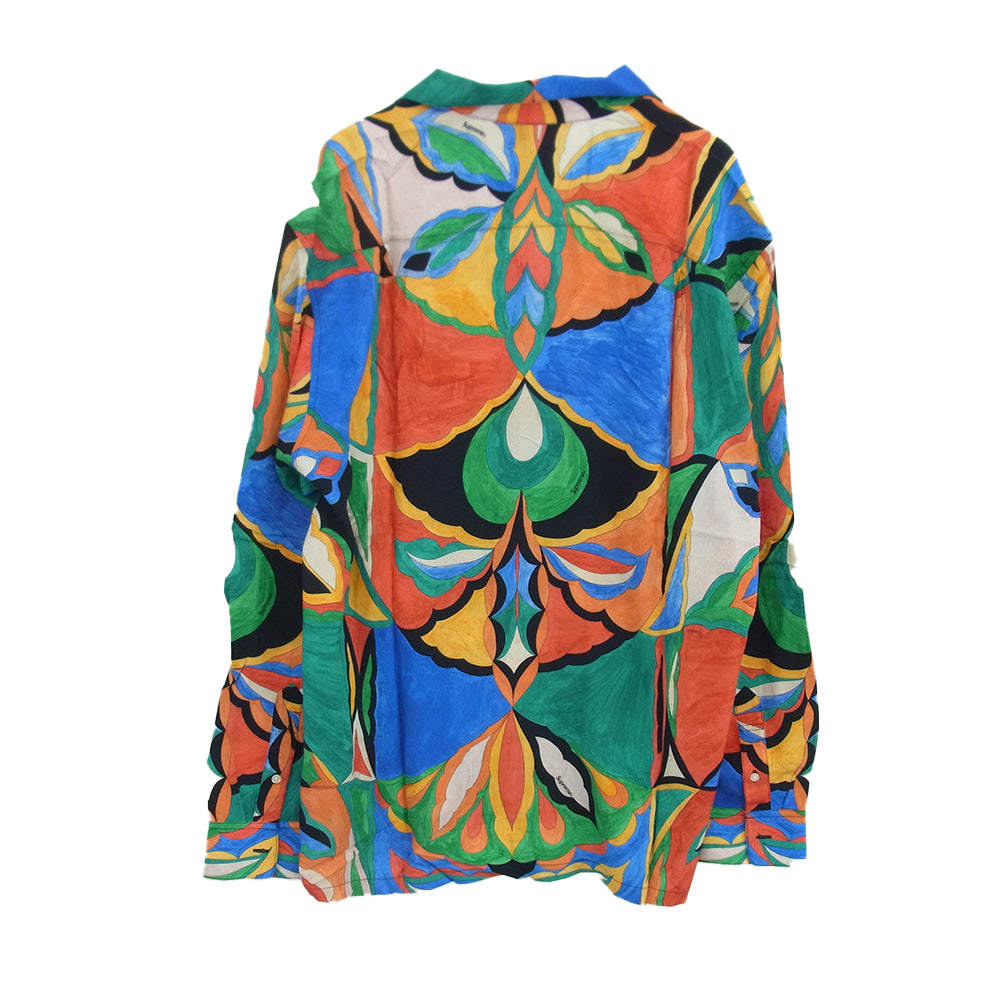 Supreme シュプリーム 21SS × Emilio Pucci L/S Shirt エミリオプッチ ロングスリーブ 長袖 シャツ マルチカラー系 L【新古品】【未使用】【中古】