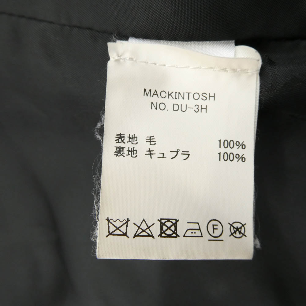 Mackintosh マッキントッシュ DU-3H 英国製 比翼 ウール チェスターコート ブラック系【中古】