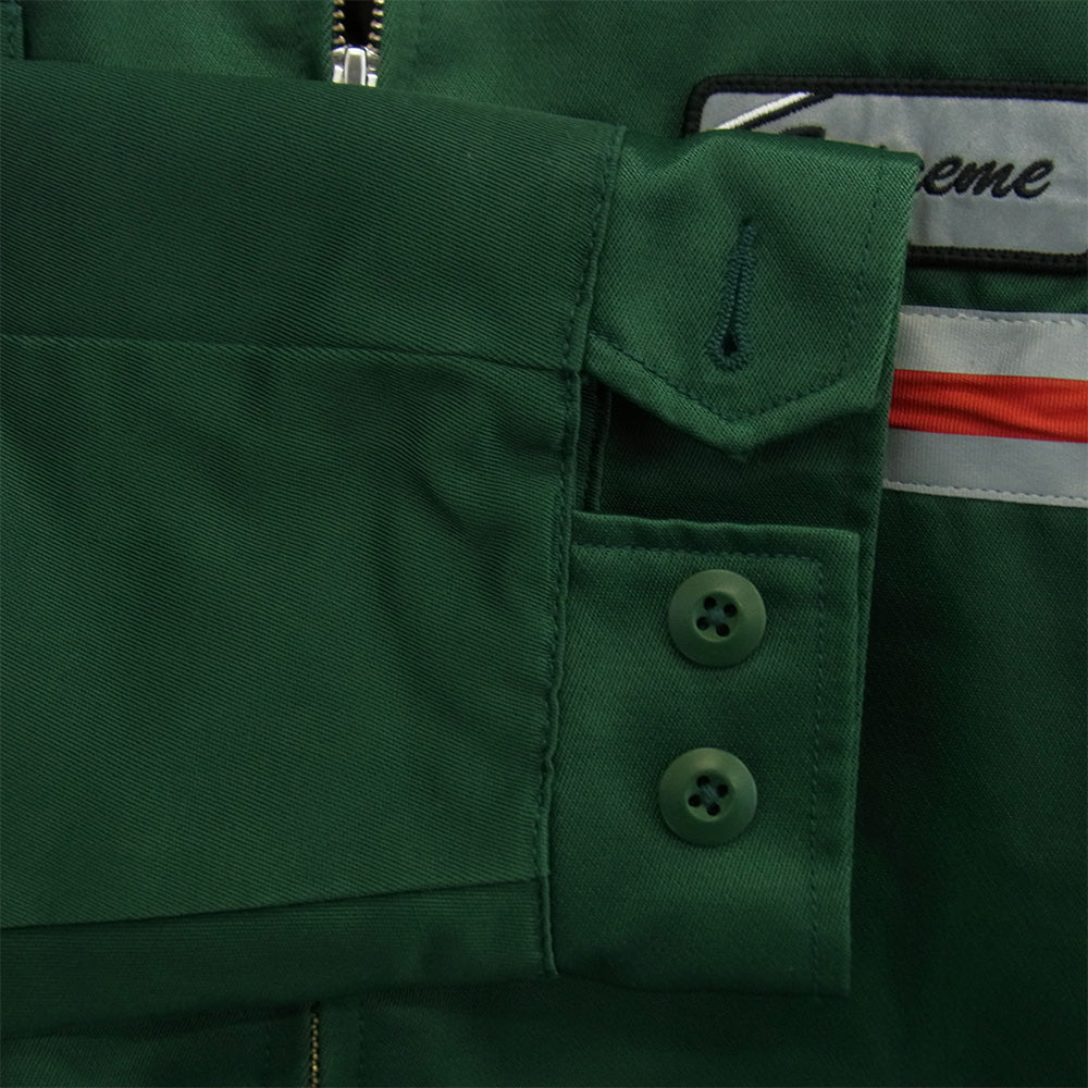 Supreme シュプリーム 18SS Reflective Stripe Work Jacket リフレクティブ ストライプ ワーク ジャケット グリーン系 M【中古】