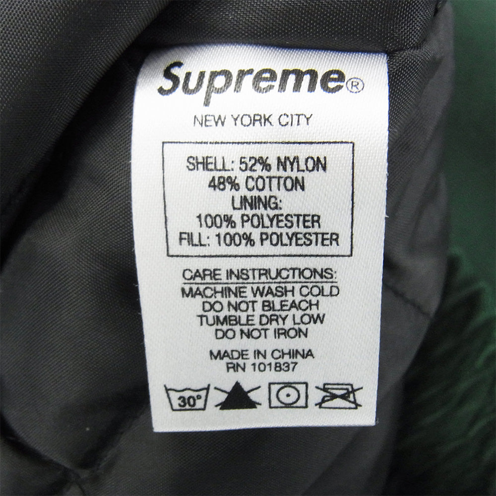 Supreme シュプリーム 18SS Reflective Stripe Work Jacket リフレクティブ ストライプ ワーク ジャケット グリーン系 M【中古】