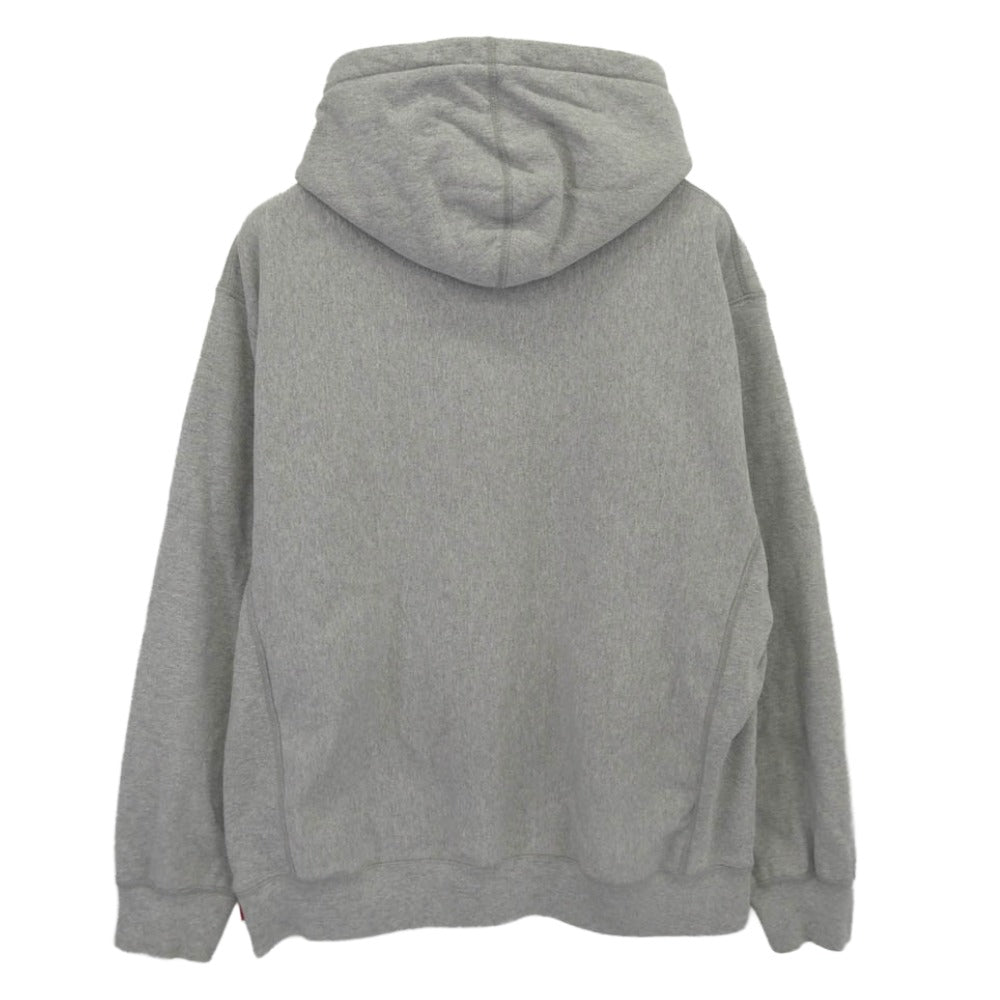 Supreme シュプリーム 21SS KAWS Chalk Logo HoodedSweatshirt カウズ チョークボックスロゴ プルオーバー スウェットパーカー フーディ グレー系 L【中古】