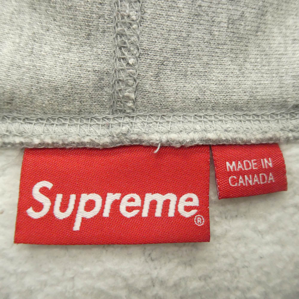 Supreme シュプリーム 21SS KAWS Chalk Logo HoodedSweatshirt カウズ チョークボックスロゴ プルオーバー スウェットパーカー フーディ グレー系 L【中古】