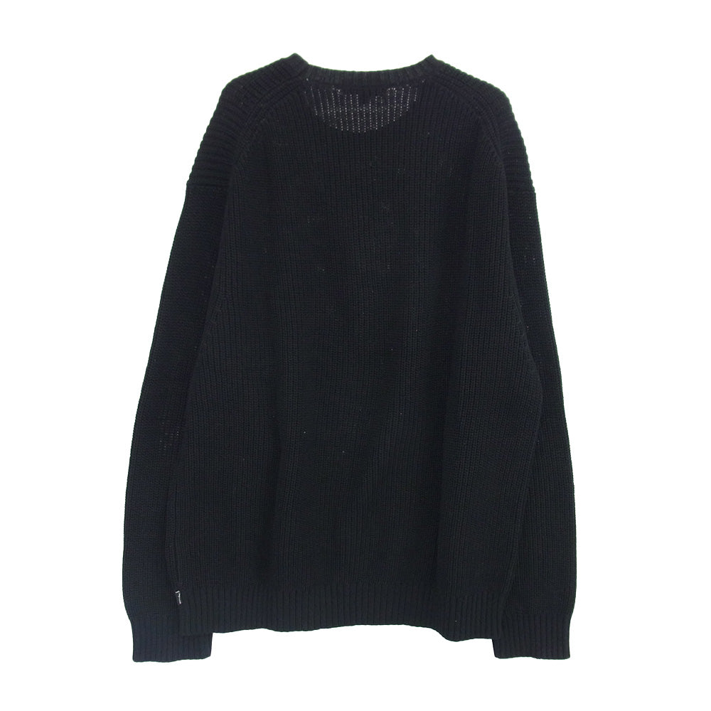 Supreme シュプリーム 21AW Small Box Ribbed Sweater スモールボックスロゴ ニット セーター ブラック系 XL【中古】