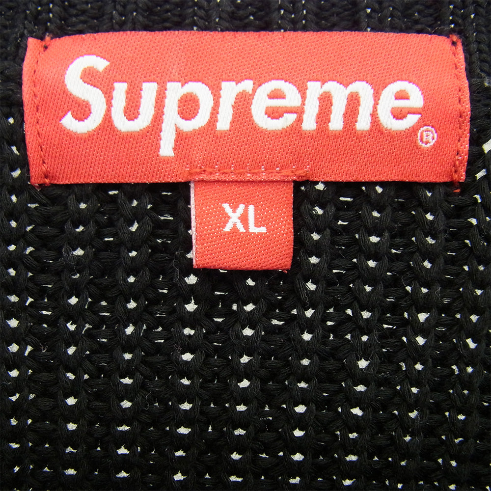 Supreme シュプリーム 21AW Small Box Ribbed Sweater スモールボックスロゴ ニット セーター ブラック系 XL【中古】