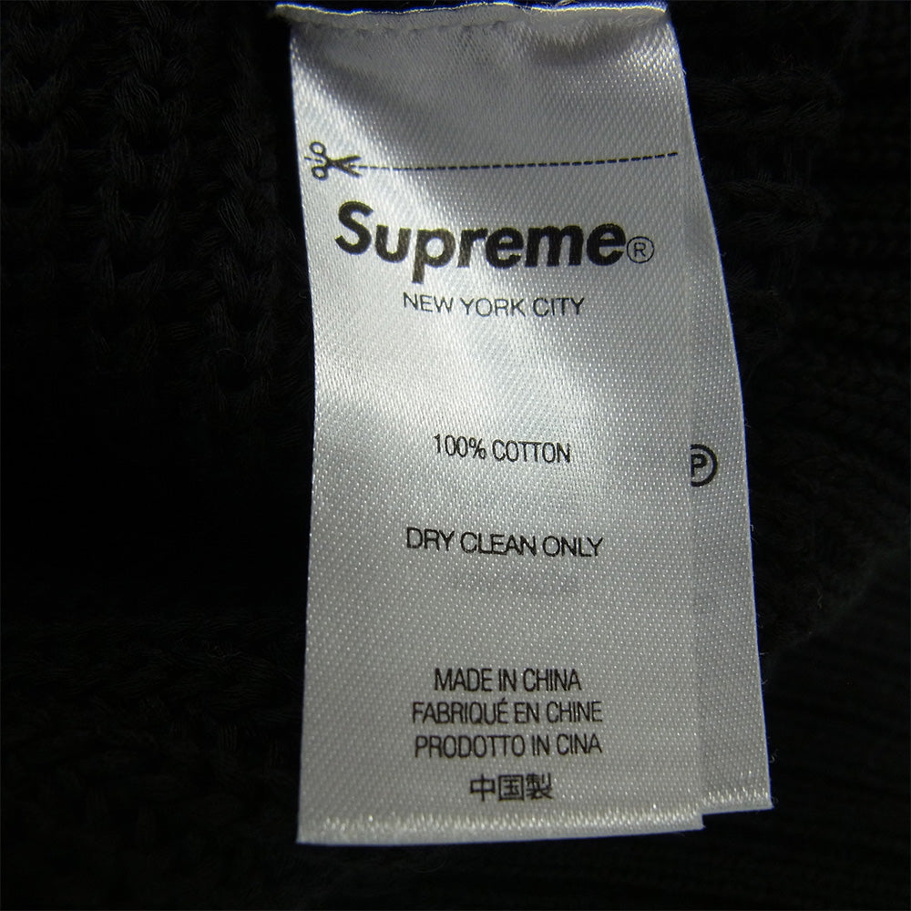 Supreme シュプリーム 21AW Small Box Ribbed Sweater スモールボックスロゴ ニット セーター ブラック系 XL【中古】