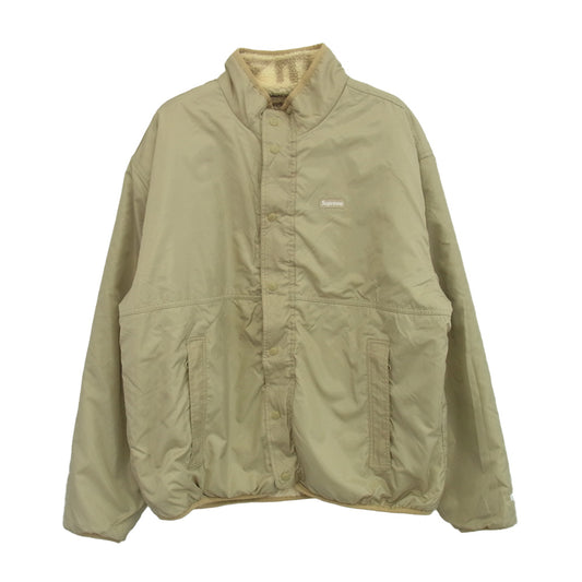 Supreme シュプリーム 22AW Geo Reversible WINDSTOPPER Fleece ゲオ リバーシブル ウィンドストッパー フリース ベージュ系 L【中古】