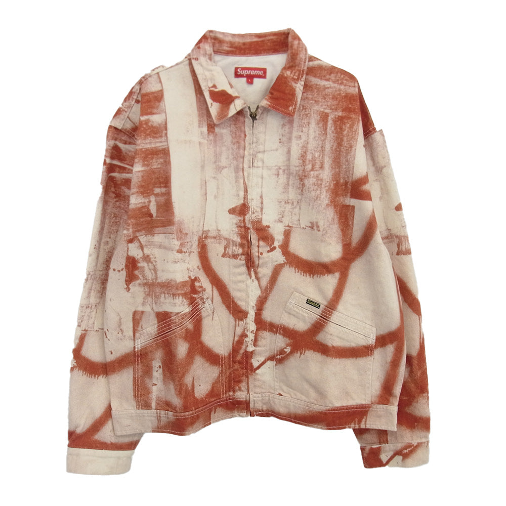 Supreme シュプリーム 21AW 21AW Christopher Wool Denim Work Jacket クリストファー ウール デニム ワーク ジャケット レッド系 L【中古】