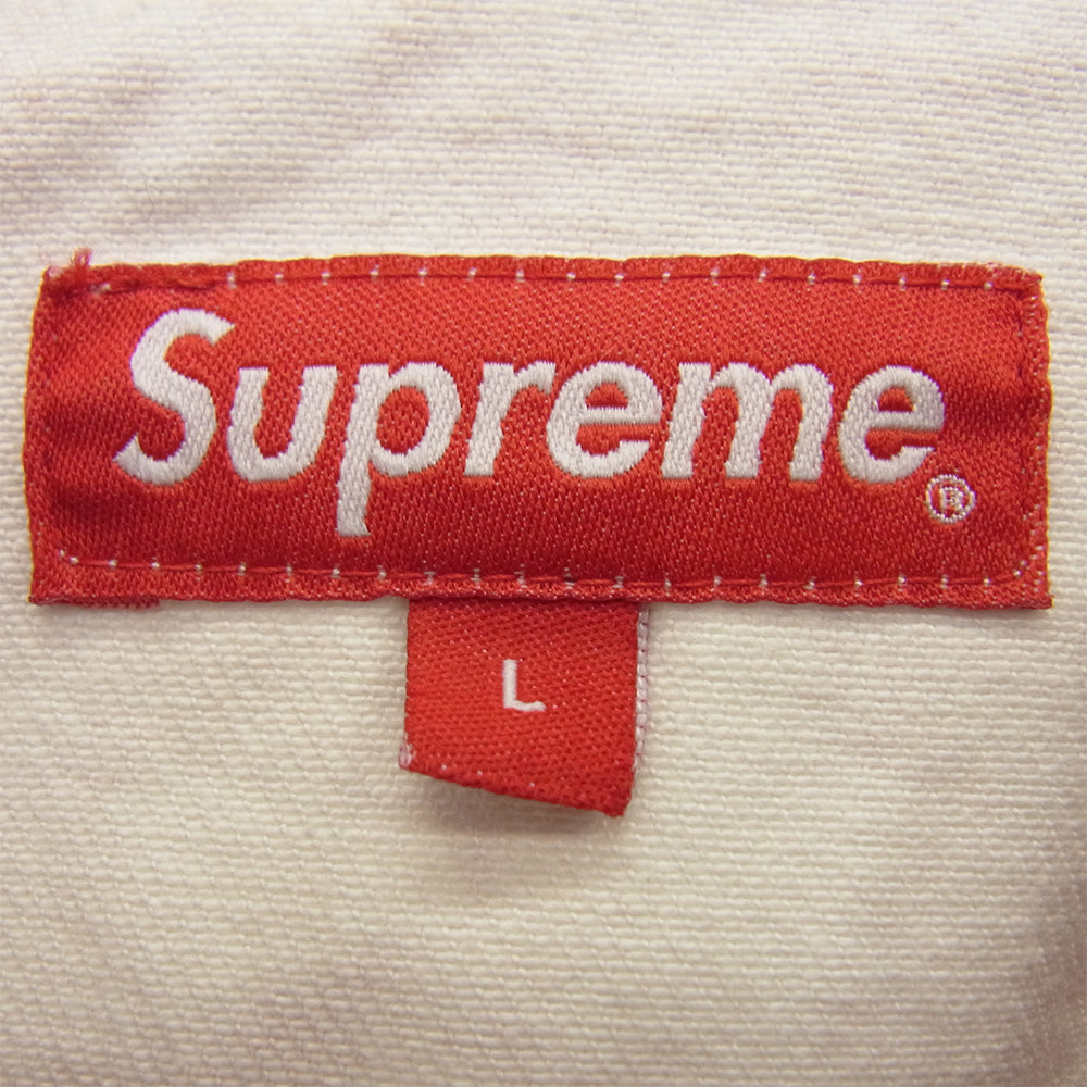 Supreme シュプリーム 21AW 21AW Christopher Wool Denim Work Jacket クリストファー ウール デニム ワーク ジャケット レッド系 L【中古】