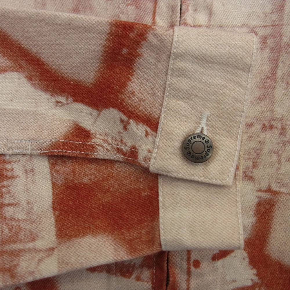 Supreme シュプリーム 21AW 21AW Christopher Wool Denim Work Jacket クリストファー ウール デニム ワーク ジャケット レッド系 L【中古】