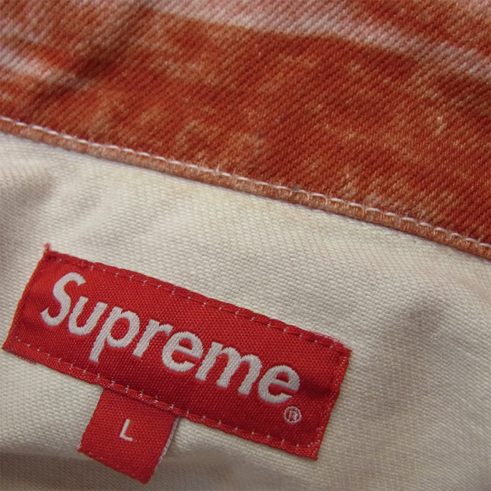 Supreme シュプリーム 21AW 21AW Christopher Wool Denim Work Jacket クリストファー ウール デニム ワーク ジャケット レッド系 L【中古】