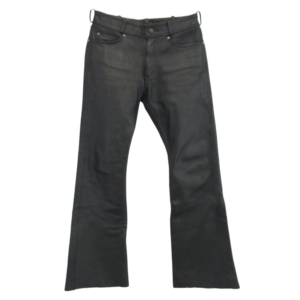 HARLEY DAVIDSON ハーレーダビッドソン 7099146BC 牛革 レザー パンツ ブラック系 31【中古】