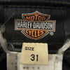 HARLEY DAVIDSON ハーレーダビッドソン 7099146BC 牛革 レザー パンツ ブラック系 31【中古】