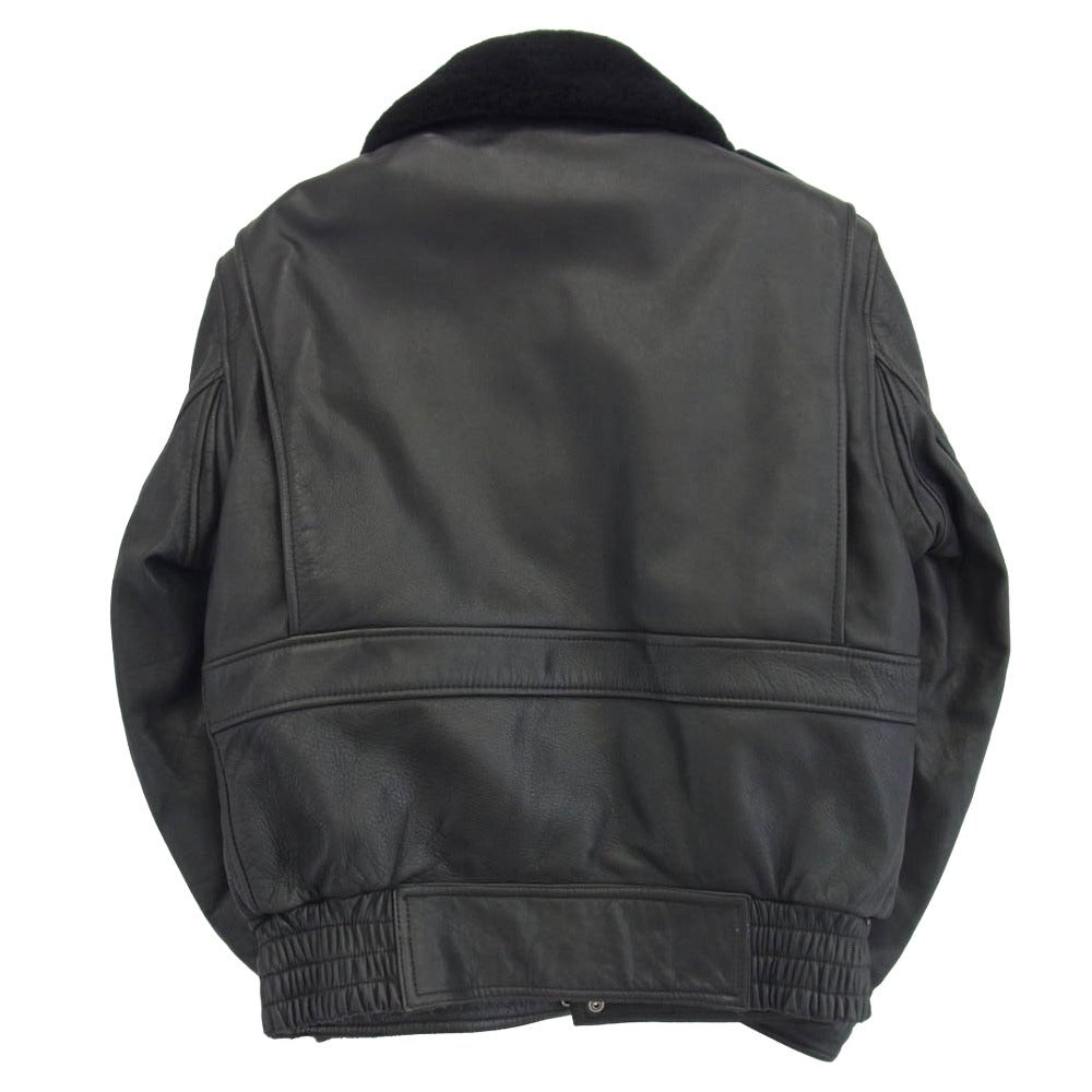 KADOYA カドヤ K's Leather ケイズ レザー 襟ボア ライナー付き レザー ライダース ジャケット ブラック系 M【中古】