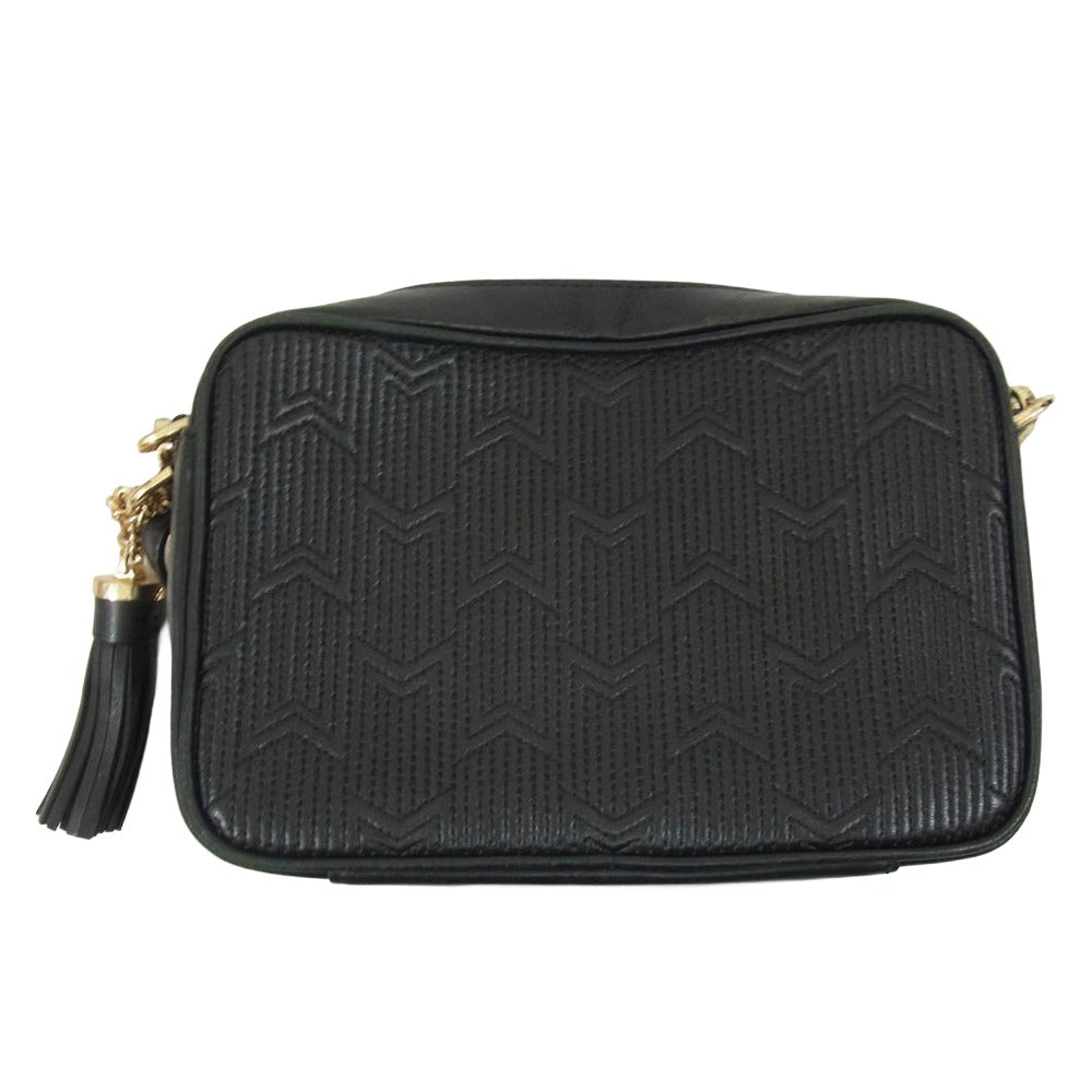 Michael Kors マイケルコース レザー チェーン ショルダーバッグ ブラック系【中古】