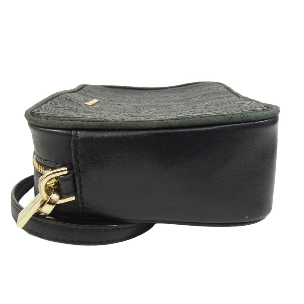 Michael Kors マイケルコース レザー チェーン ショルダーバッグ ブラック系【中古】
