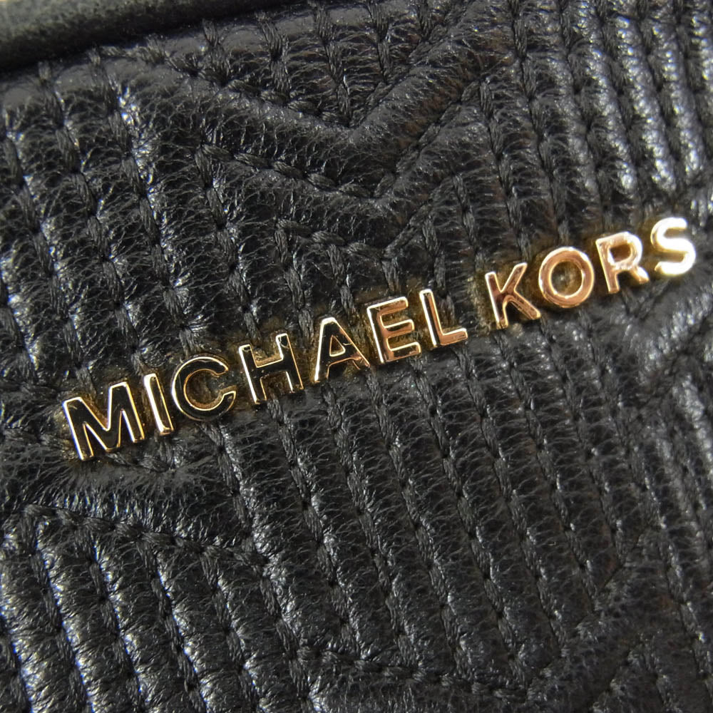 Michael Kors マイケルコース レザー チェーン ショルダーバッグ ブラック系【中古】