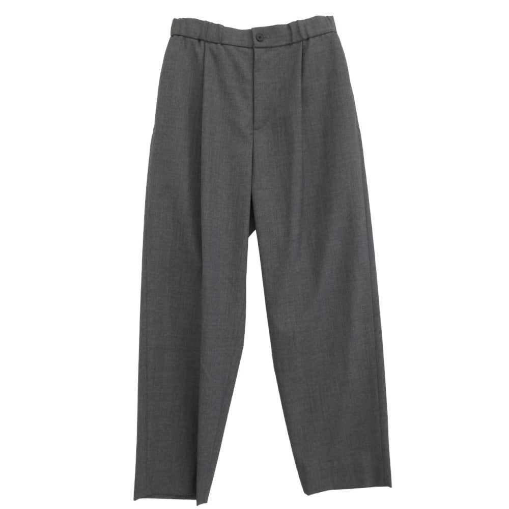 ATON エイトン PRAGGM0700 WOOL TROPICAL TAPERED EASY PANTS ウール トロピカル テーパード イージー パンツ グレー系 44【極上美品】【中古】