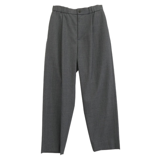 ATON エイトン PRAGGM0700 WOOL TROPICAL TAPERED EASY PANTS ウール トロピカル テーパード イージー パンツ グレー系 44【極上美品】【中古】