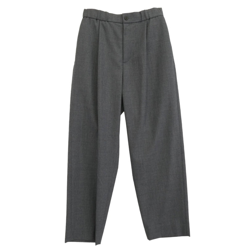 ATON エイトン PRAGGM0700 WOOL TROPICAL TAPERED EASY PANTS ウール トロピカル テーパード イージー パンツ グレー系 44【極上美品】【中古】