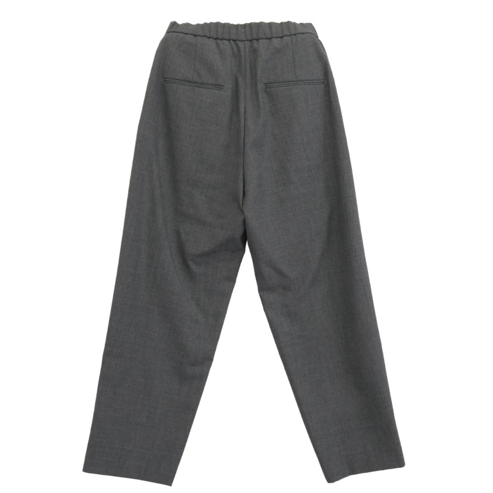 ATON エイトン PRAGGM0700 WOOL TROPICAL TAPERED EASY PANTS ウール トロピカル テーパード イージー パンツ グレー系 44【極上美品】【中古】