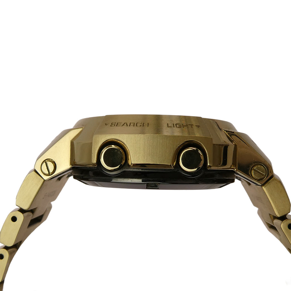 CASIO G-SHOCK カシオ ジーショック AWM-500GD-9AJF フルメタル タフソーラー アナログ デジタル SS ブラック文字盤 腕時計 ゴールド系【中古】