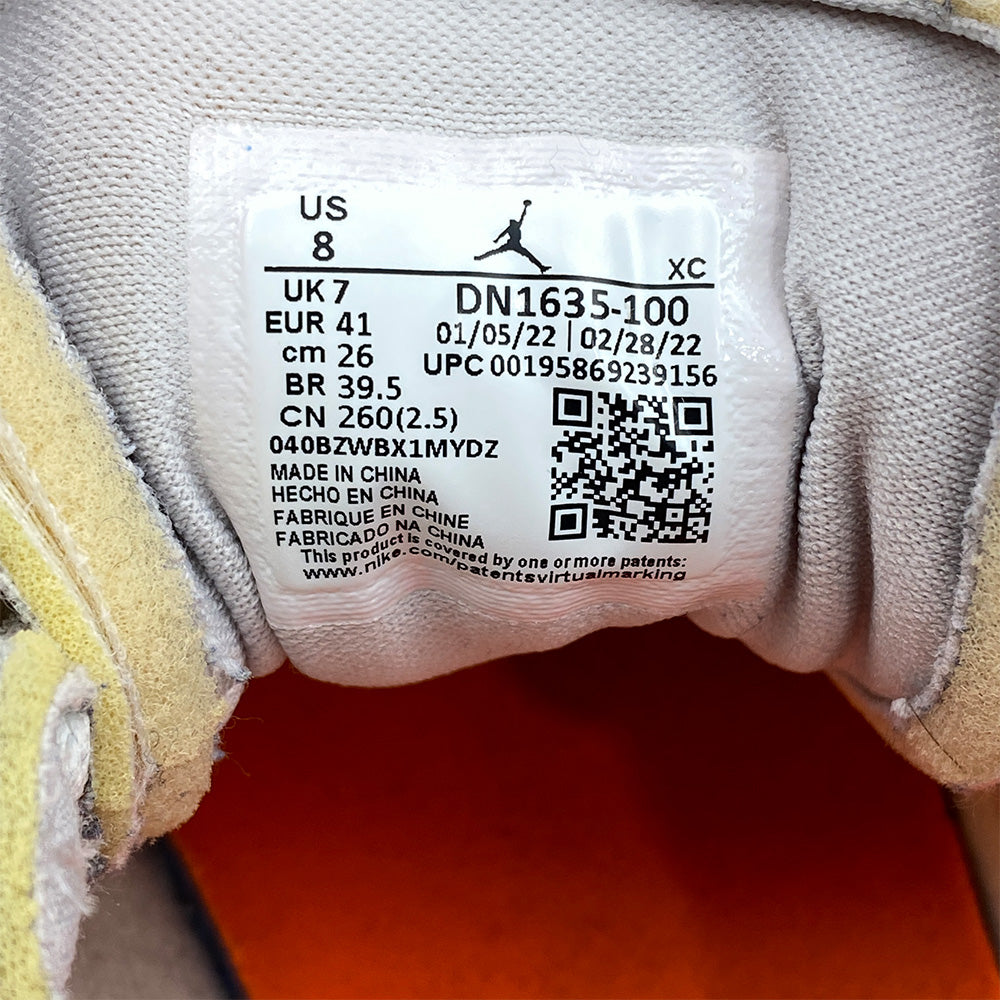 NIKE AIR JORDAN ナイキ ジョーダン Air Jordan 1 Low Inside Out White Grey AJ1 エアジョーダン インサイド アウト ホワイト グレー ローカット スニーカー 26cm【中古】