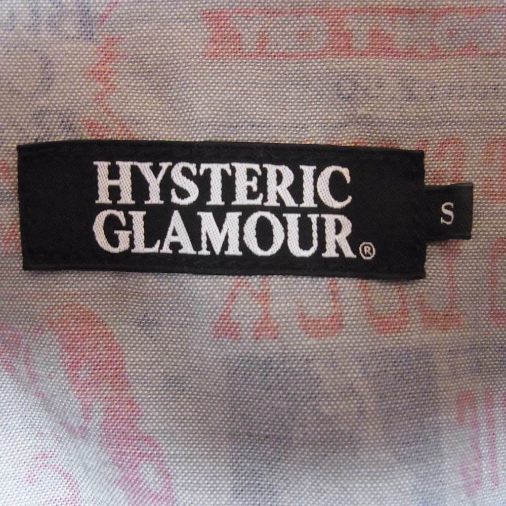 HYSTERIC GLAMOUR ヒステリックグラマー 0224AH02 プリント デザイン ウエスタン 長袖 シャツ グレー系 S【中古】