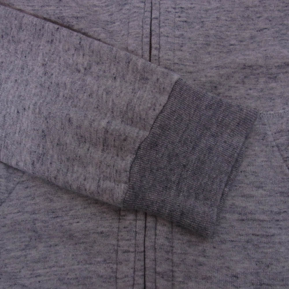 HYSTERIC GLAMOUR ヒステリックグラマー 0223CF03 リネン混 ガールプリント ジップ パーカー グレー系 S【中古】