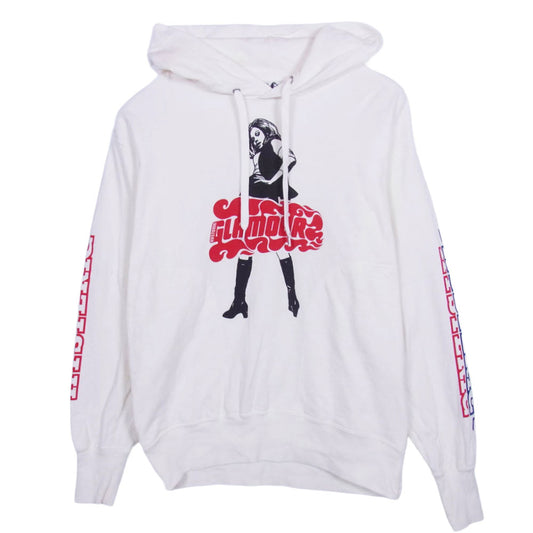 HYSTERIC GLAMOUR ヒステリックグラマー 02182CF04 VIXEN GIRL ガール プリント プルオーバー パーカー ホワイト系 M【中古】
