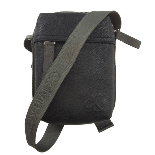 CALVIN KLEIN カルバンクライン CARGO REPORTER BAG カーゴ リポーター ショルダーバッグ クロスボディバッグ ブラック系【極上美品】【中古】
