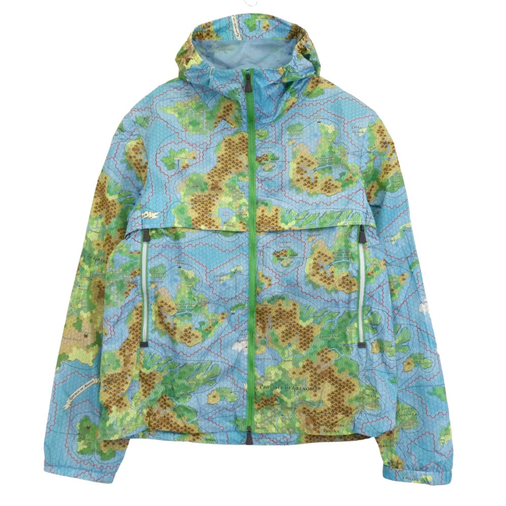 MONCLER モンクレール I10971A00016 GRENOBLE EASTON グルノーブル イーストン フルジップ ナイロン フーデッド ジャケット ライトブルー系 2【中古】