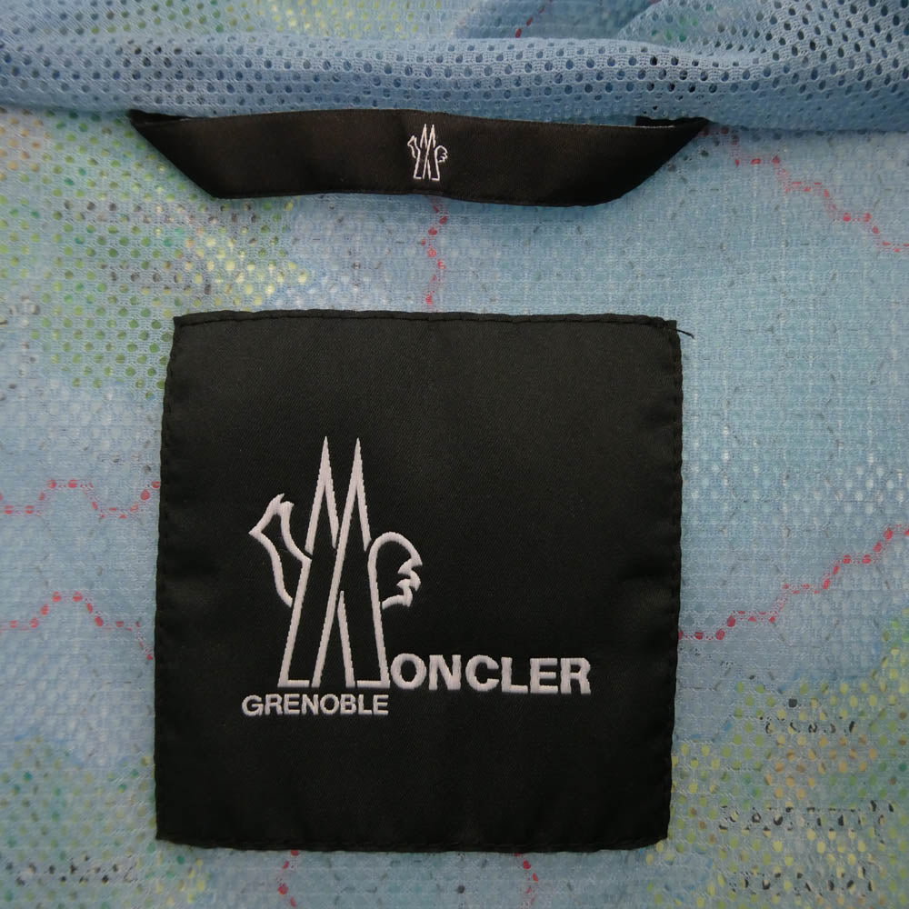 MONCLER モンクレール I10971A00016 GRENOBLE EASTON グルノーブル イーストン フルジップ ナイロン フーデッド ジャケット ライトブルー系 2【中古】