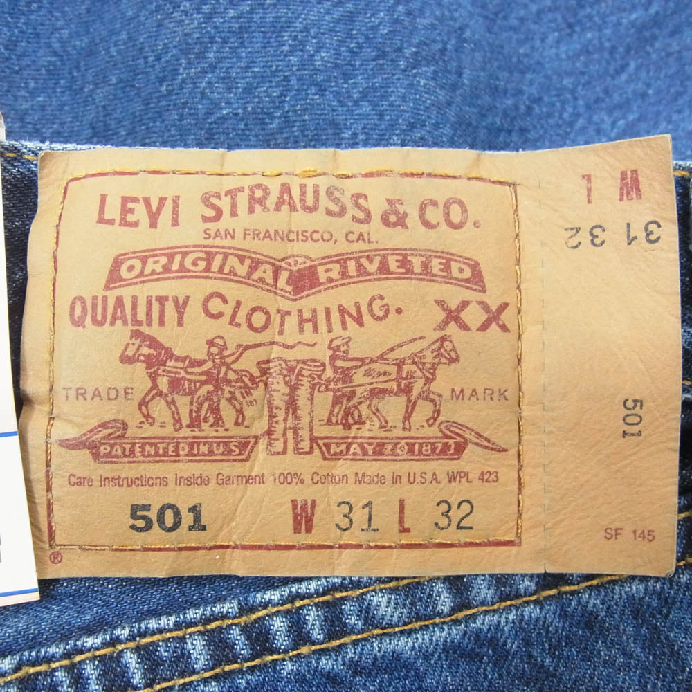 Levi's リーバイス 501-01SW インディゴブルー系 31【極上美品】【中古】