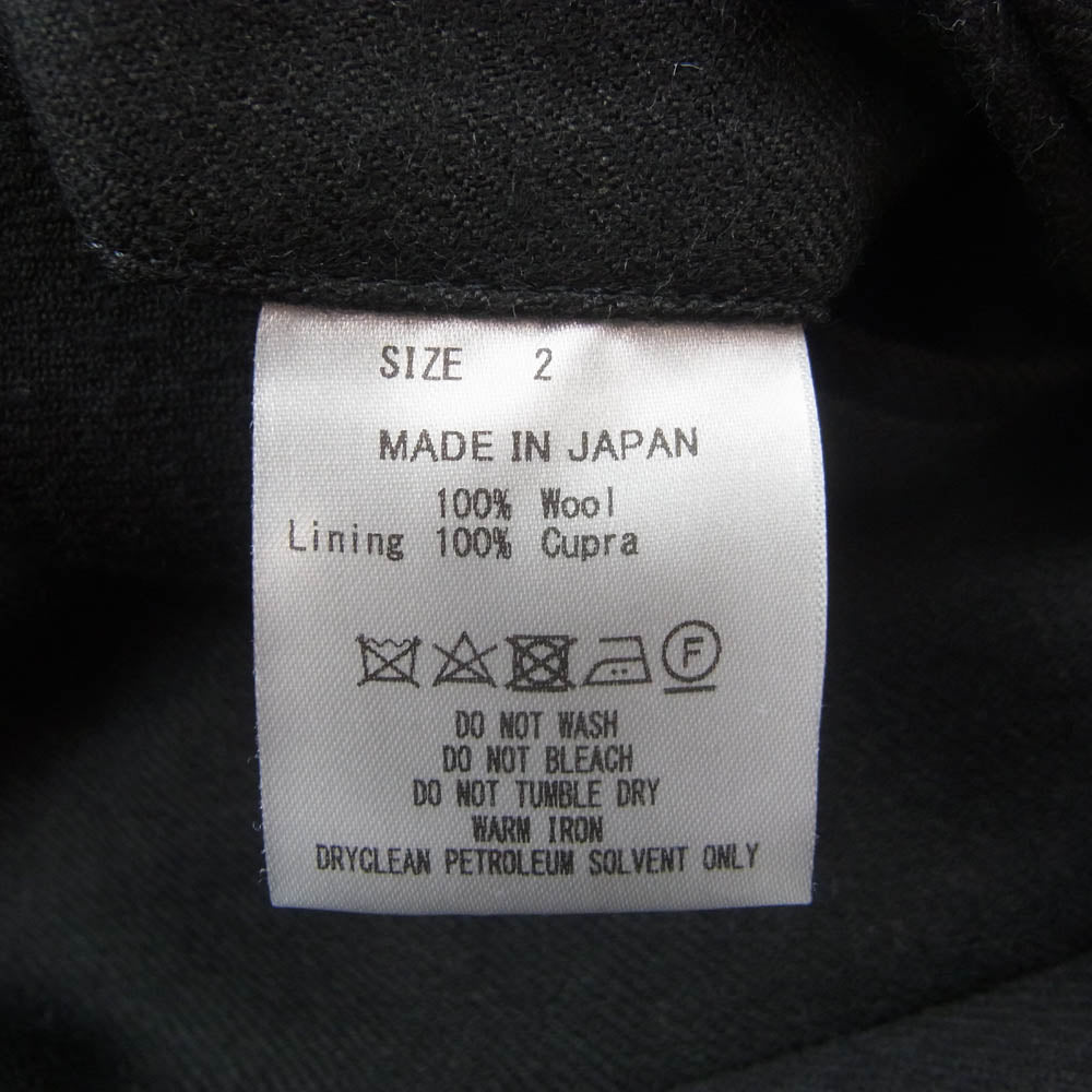 marka マーカ M22C-07PT02C テーパード ウール トラウザーズ パンツ チャコールグレー チャコール系 2【極上美品】【中古】