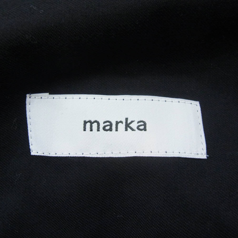 marka マーカ M22C-07PT02C テーパード ウール トラウザーズ パンツ ネイビー ネイビー系 2【極上美品】【中古】