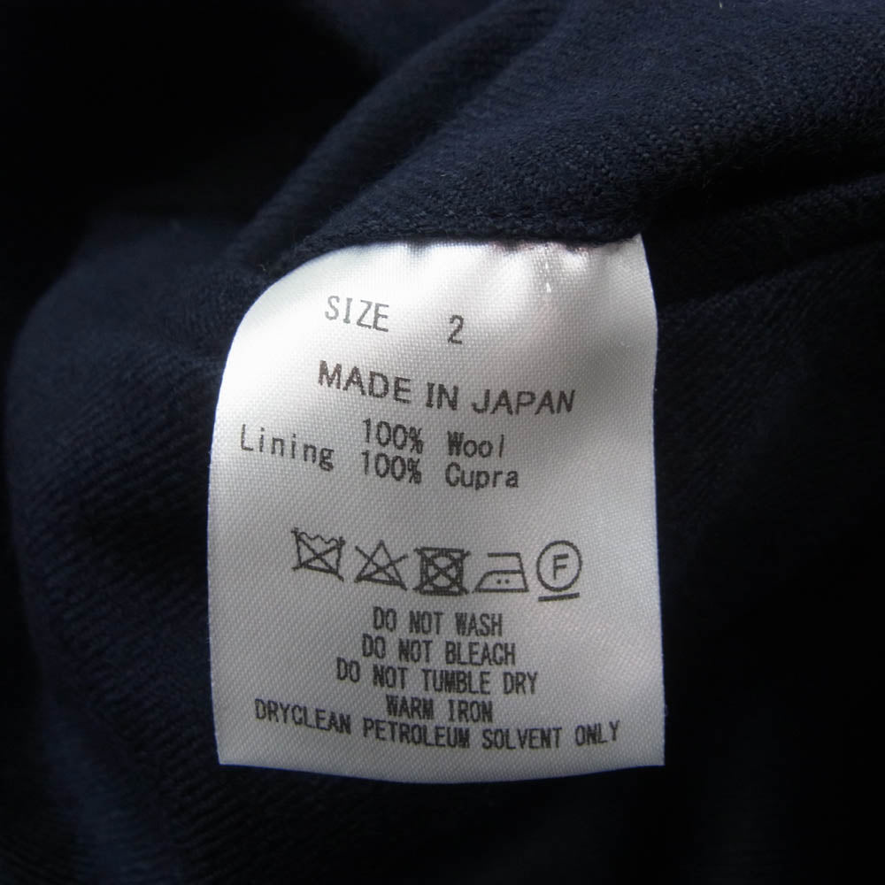 marka マーカ M22C-07PT02C テーパード ウール トラウザーズ パンツ ネイビー ネイビー系 2【極上美品】【中古】