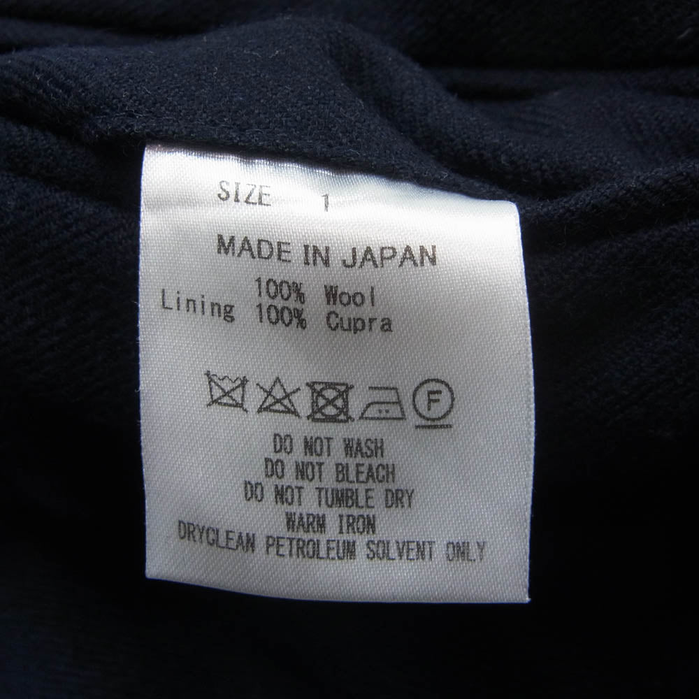 marka マーカ M22C-07PT02C テーパード ウール トラウザーズ パンツ ネイビー ネイビー系 1【中古】