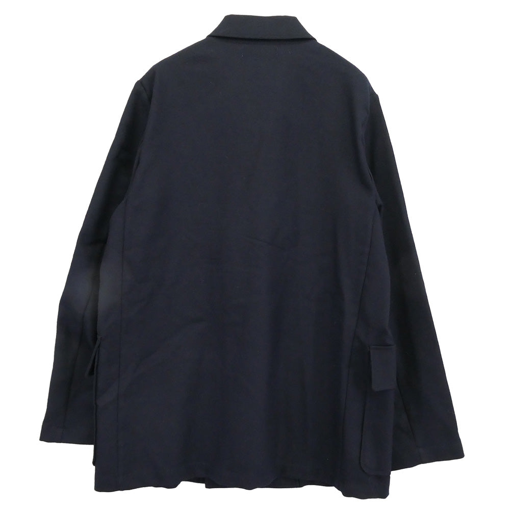 marka マーカ M22C-07JK01C W.B SHIRT JACKET ダブルブレステッド ウール シャツジャケット ネイビー ブラック系 2【極上美品】【中古】