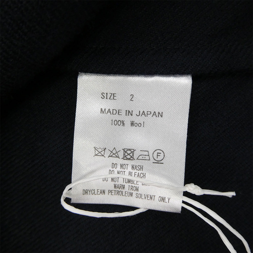 marka マーカ M22C-07JK01C W.B SHIRT JACKET ダブルブレステッド ウール シャツジャケット ネイビー ブラック系 2【極上美品】【中古】