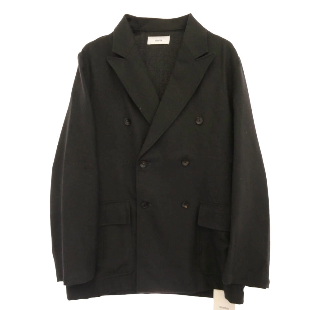 marka マーカ M22C-07JK01C W.B SHIRT JACKET ダブルブレステッド ウール シャツジャケット チャコールグレー グレー系 2【極上美品】【中古】