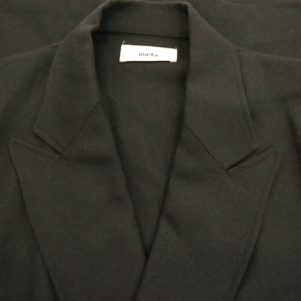 marka マーカ M22C-07JK01C W.B SHIRT JACKET ダブルブレステッド ウール シャツジャケット チャコールグレー グレー系 2【極上美品】【中古】