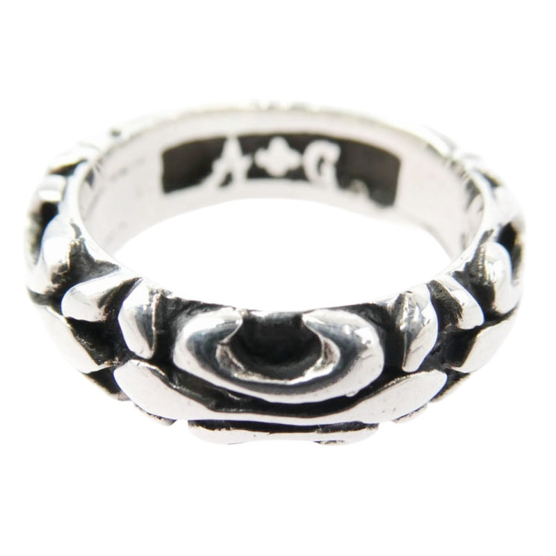 A&G エーアンドジー フレアバンド リング シルバー系 19.5号【中古】