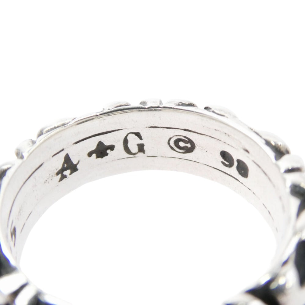 A&G エーアンドジー フレアバンド リング シルバー系 19.5号【中古】