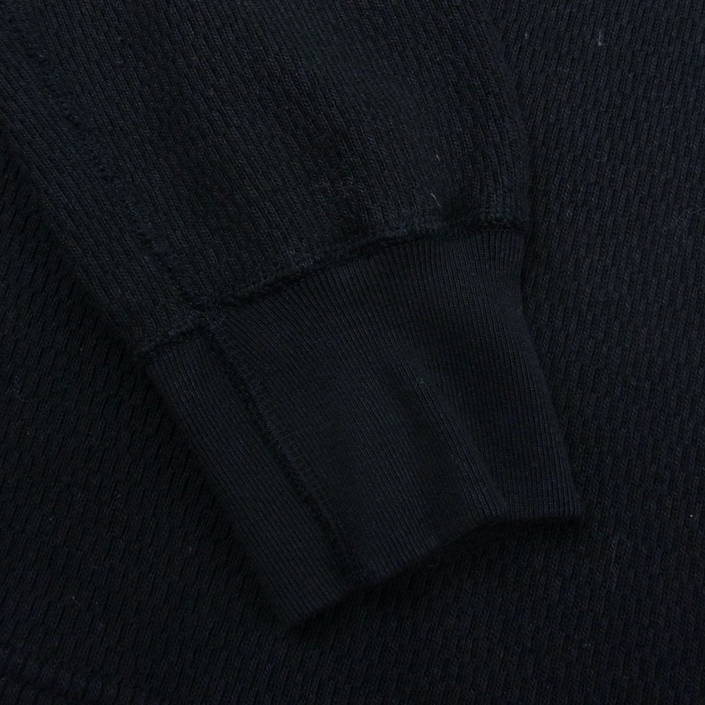 THE FLAT HEAD ザフラットヘッド FN-HTHL-001 ヘビーウエイトサーマル 長袖 Tシャツ カットソー ブラック系 38【極上美品】【中古】