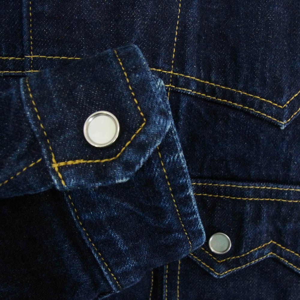 THE FLAT HEAD ザフラットヘッド OJ-D004 12oz デニム ウエスタンジャケット インディゴブルー系 38【中古】