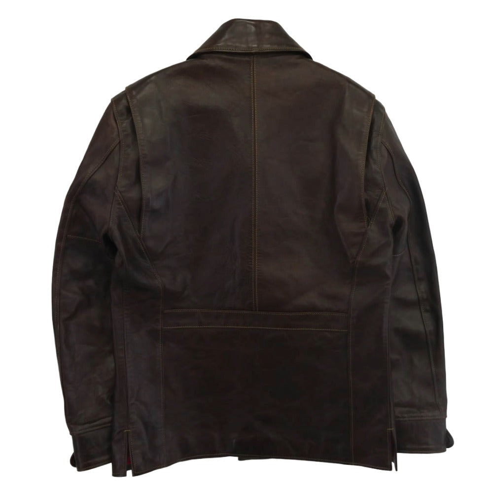 THE FLAT HEAD ザフラットヘッド FN-LC-H001 ベジタン ホースハイド カーコート ブラウン系 40【中古】