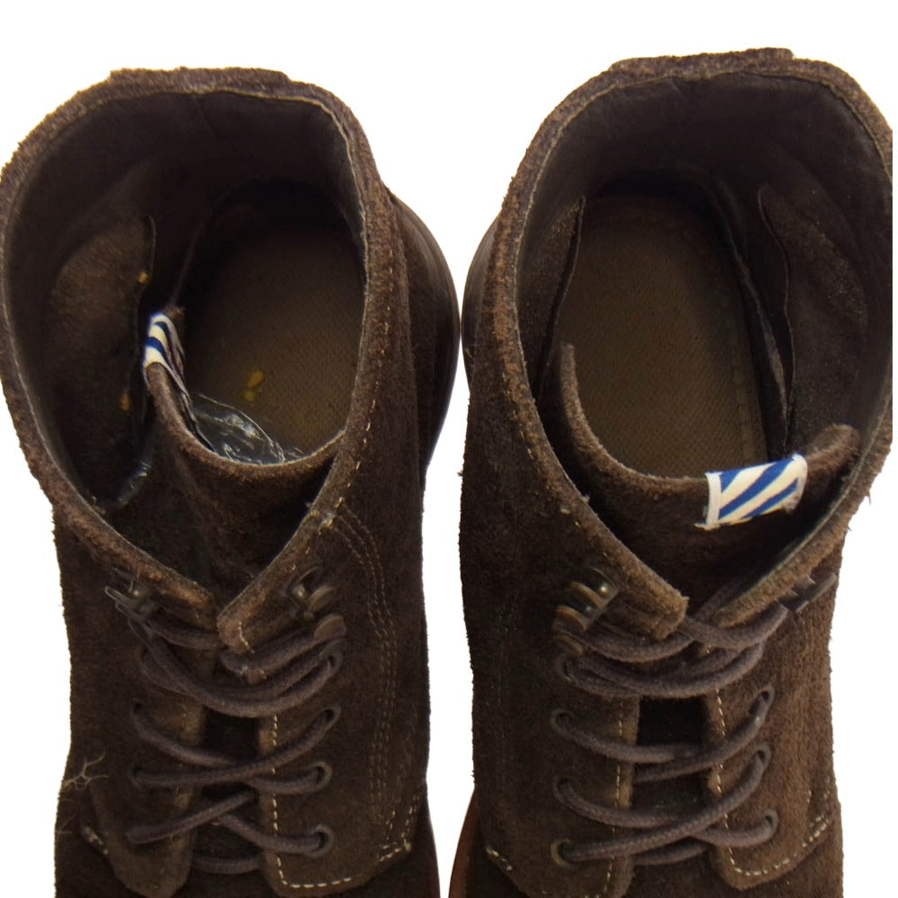 VISVIM ビズビム VIRGIL BOOTS-FORK スエード ブーツ ブラウン系 US9【中古】