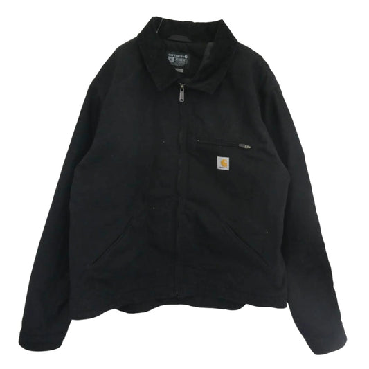 Carhartt カーハート OJ3828-M DUCK DETROIT JACKET BLANKET LINED ダック デトロイトジャケット ブラック系 XL【中古】